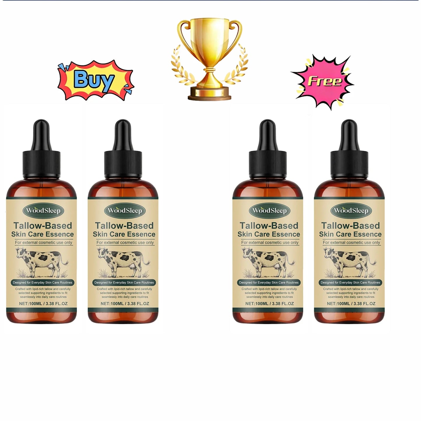 WOODSLEEP Tallow-Based Facial Moisturizing Oil 100ml