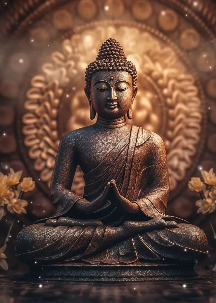 Buddha Zen Meditation Canvas Wall Art | Peaceful Nature Decor