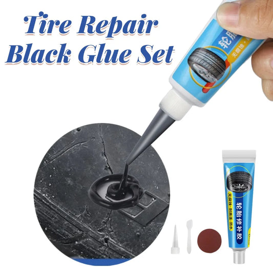 Tire Repair Black Rubber Adhesive Glue 30ml – Waterproof Bond Tire Repair Adhesive Oasis Select