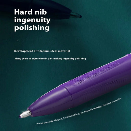 6-Pack Purple Gel Pens 0.7mm | Smooth Non-Erasable Ink Gel Pen Set Peaceful Pleasures Health and Wellness