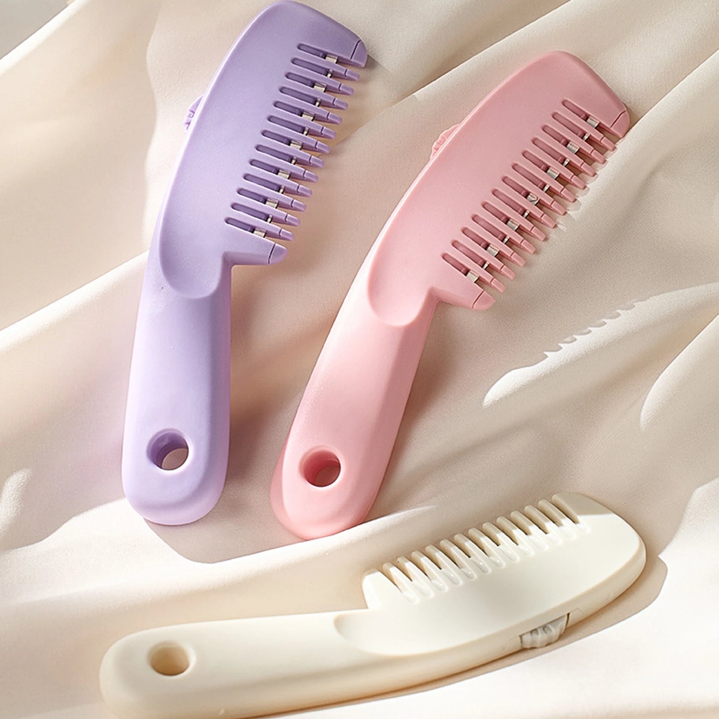 New Home Hair Cutting Thinning Razor Combs Women Bangs Trimmer Professional Hair Shaping Styling Tools for Portable Hair Clipper Peaceful Pleasures Health and Wellness