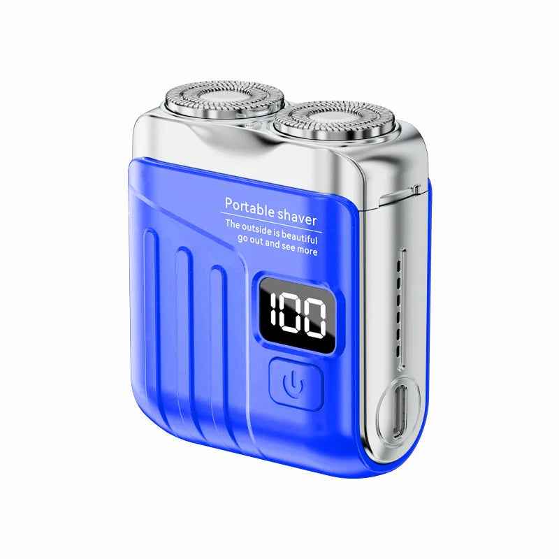 XMSJ Mini Rechargeable Electric Shaver Dual Head Waterproof
