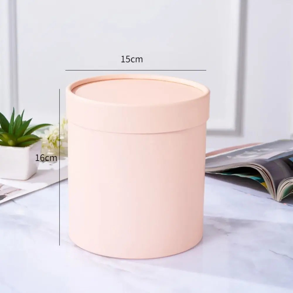 Round Flower Gift Box | Paperboard Packaging Bucket S & M