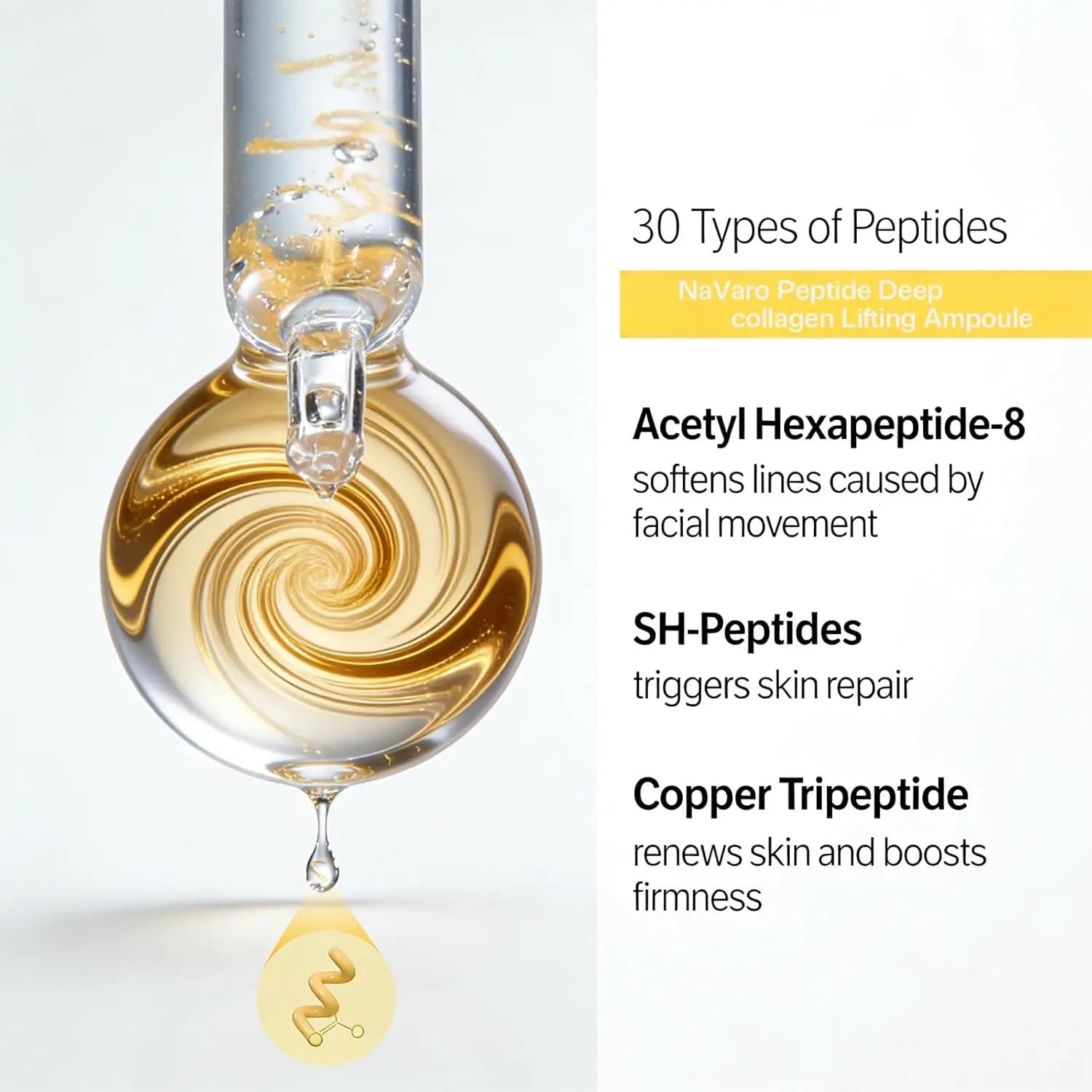 Korean Collagen Silk Peptide Lifting Ampoule Face Serum Face Serum Ampoule Peaceful Pleasures Health and Wellness