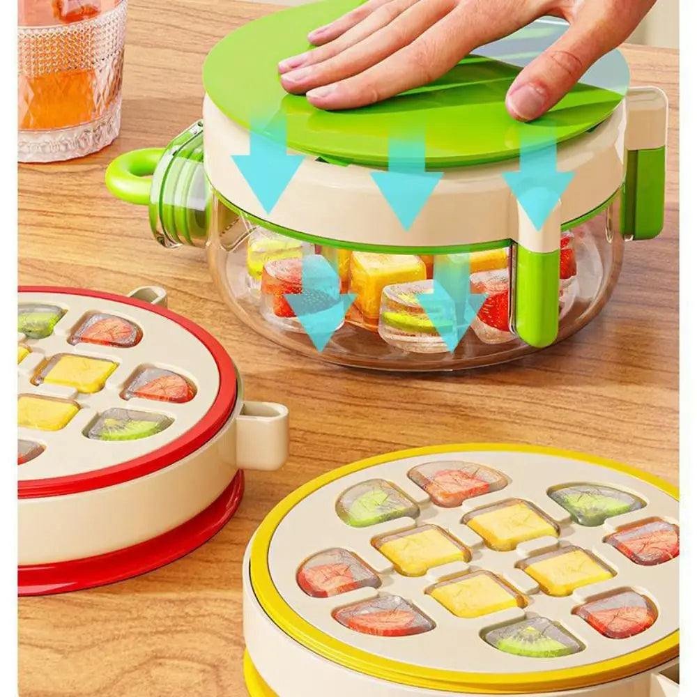 Food Storage Plastic Ice King Cup Heat Relief Press Mechanism Ice Making Box Summer Design Ice Storage Box Kitchenware Peaceful Pleasures Health and Wellness