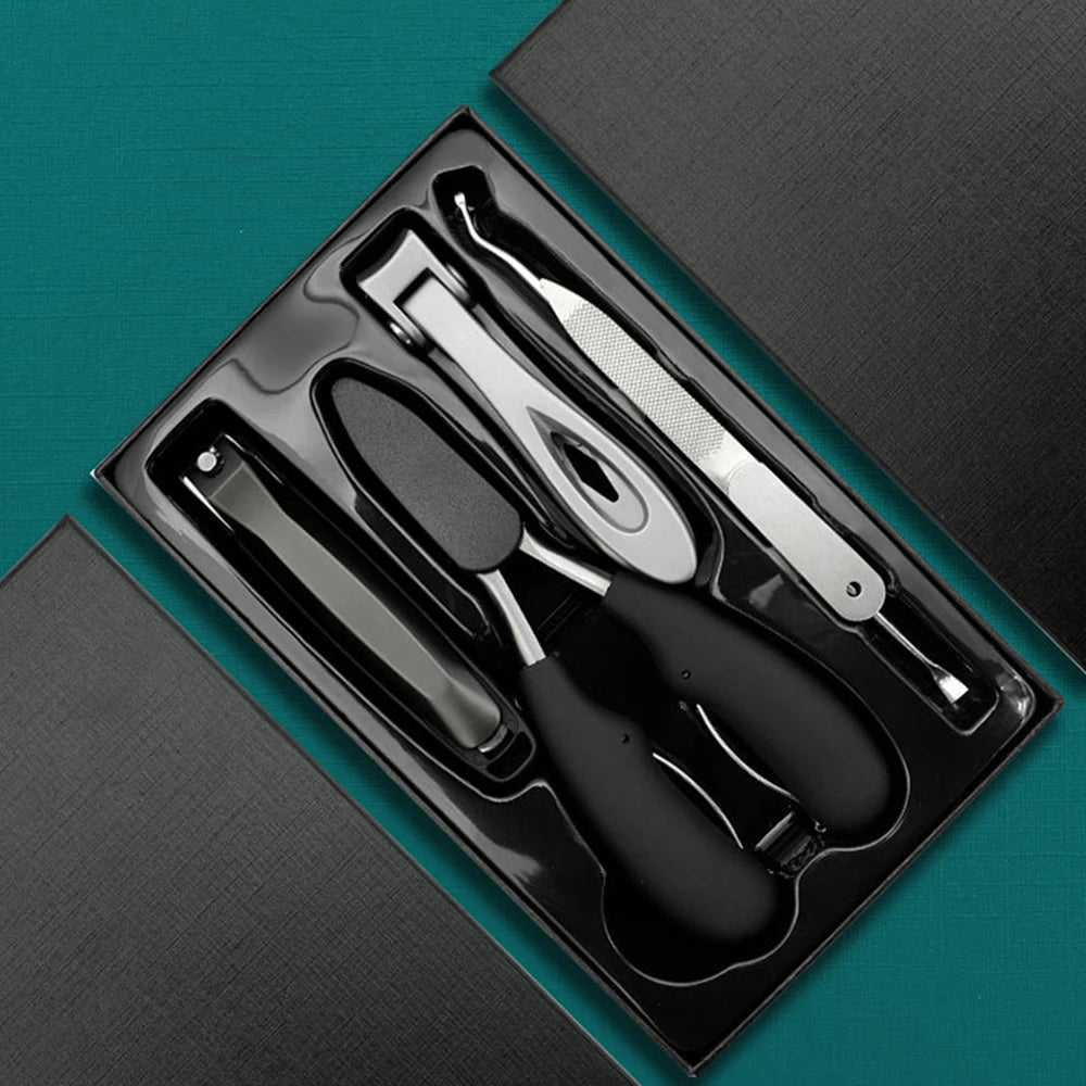 1/5/6/7PCS Ingrown Toenail Clipper Set, Heavy Duty Beak Nail Cutter, Slant Edge Nail Trimmer for Thick Nails Pedicure Tool Nails Peaceful Pleasures Health and Wellness Gift Box Set