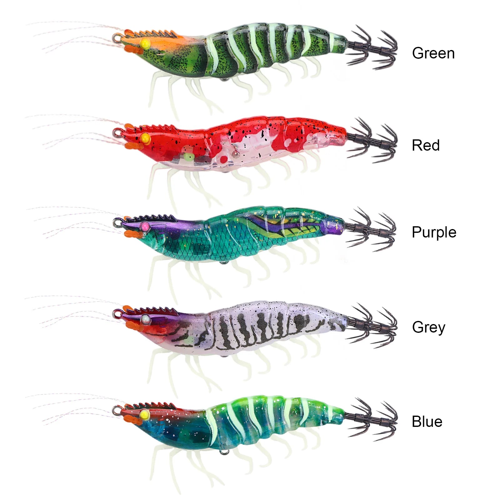 Hard Fishing Lures with 3D Holographic Eyes & Treble Hook Slow-Sinking Sea Fishing Hard Lure Double-Layer Rust-Proof for Octopus Peaceful Pleasures Health and Wellness