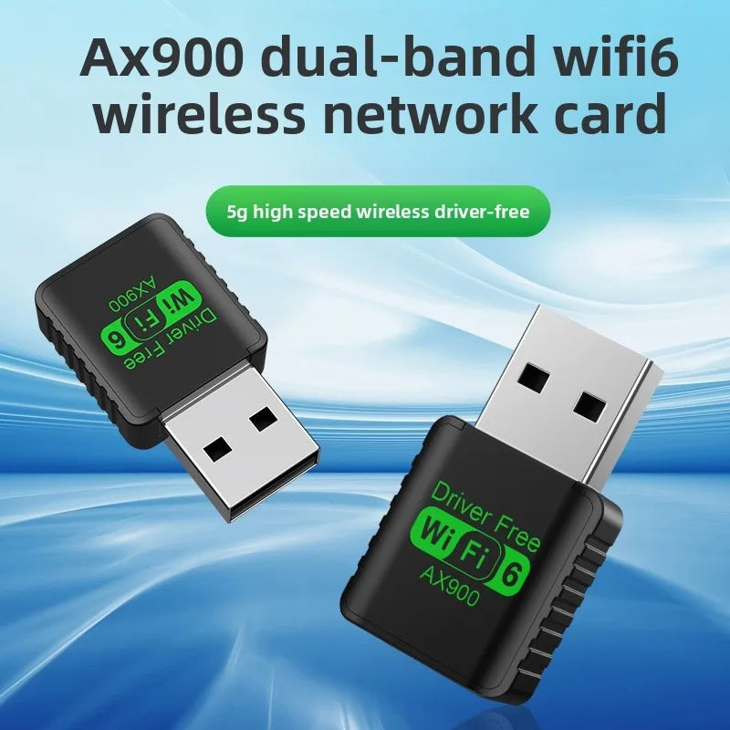 WiFi 6 AX900 Bluetooth 5.4 WiFi USB Adapter Wireless Network Card 2.4G&5GHz Wlan Receiver Signal Receiver For PC/Laptop Win10/11 Peaceful Pleasures Health and Wellness