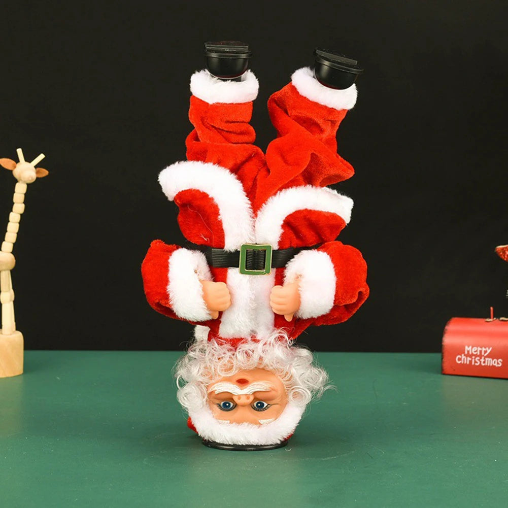 Breakdancing Headstand Santa Plush Toy | Singing & Dancing