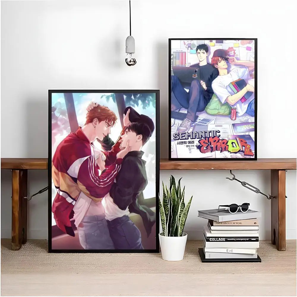 Semantic Error Jaeyoung & Sangwoo HD Waterproof Anime Poster Anime Wall Poster Peaceful Pleasures Health and Wellness