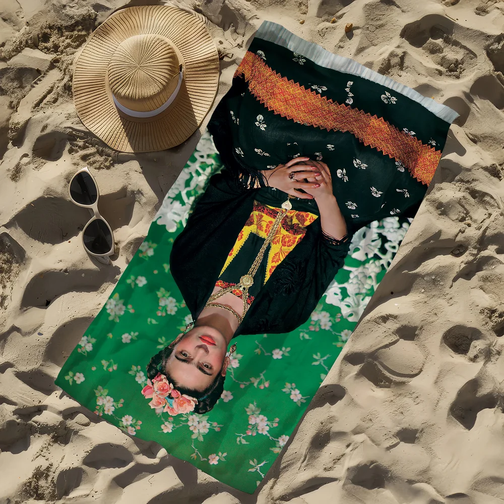 Frida Kahlo Quick-Dry Beach Towel | Gym Travel Camping Gift