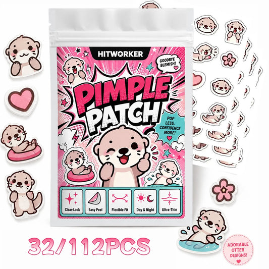 Cute Otter Hydrocolloid Spot Cover Patches – 32/112pcs Hydrocolloid Spot Patches Peaceful Pleasures Health and Wellness