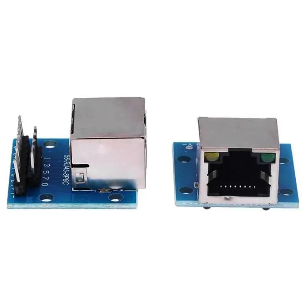 2/5/10PCS RJ45 Breakout Board with LED Lights,8P8C Female Socket Connector 2.54mm Pitch RJ45 Adapter Test Board with Pin Headers Peaceful Pleasures Health and Wellness