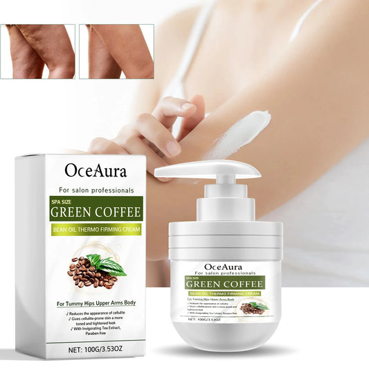 OceAura Green Coffee Body Cream | Firming & Moisturizing Lotion Firming Body Cream Peaceful Pleasures Health and Wellness