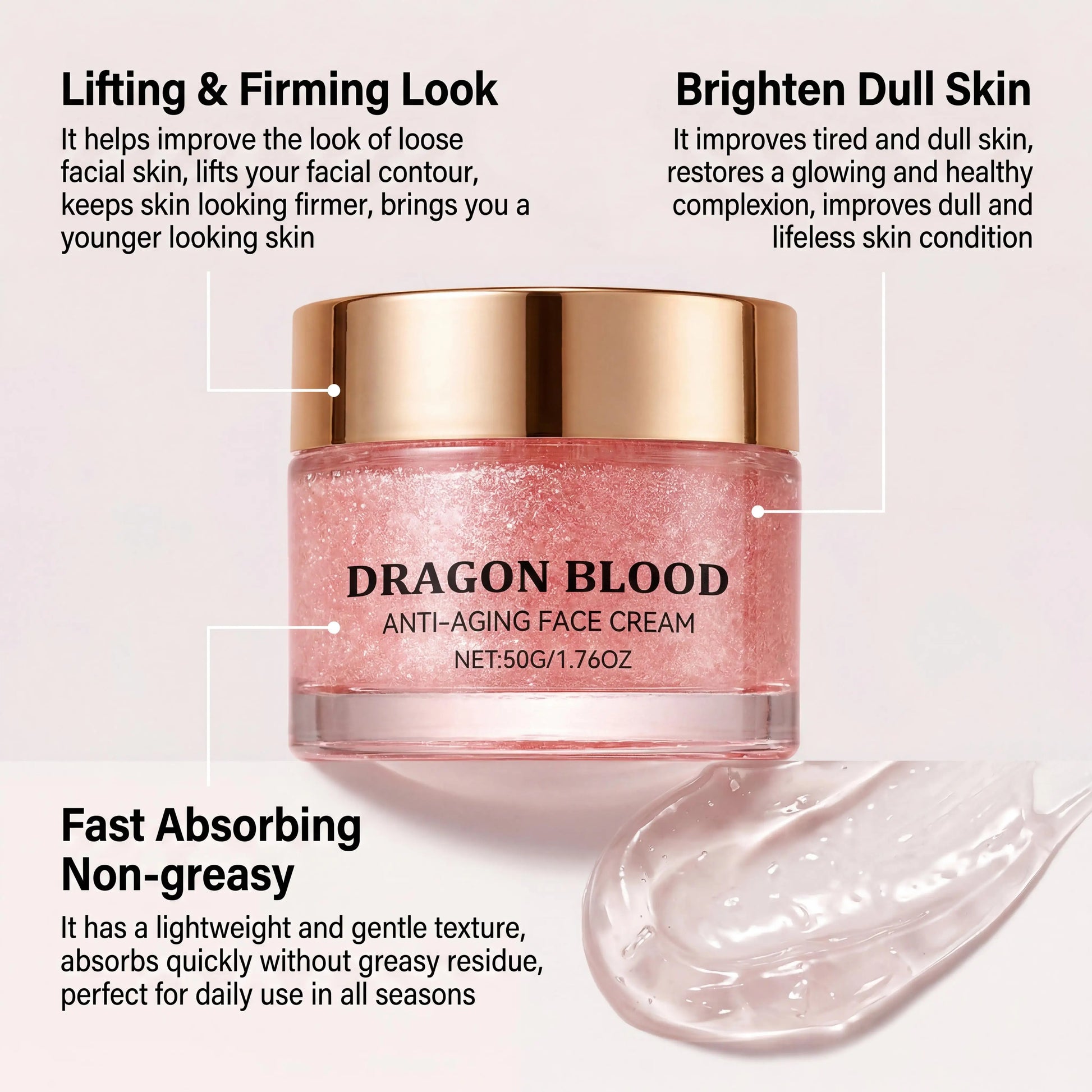 Dragon Blood Cream Retinol Essence Brightening Lifting Firming Skin Care Deep Nourish Rejuvenating Face Cream For All Skin Types Peaceful Pleasures Health and Wellness