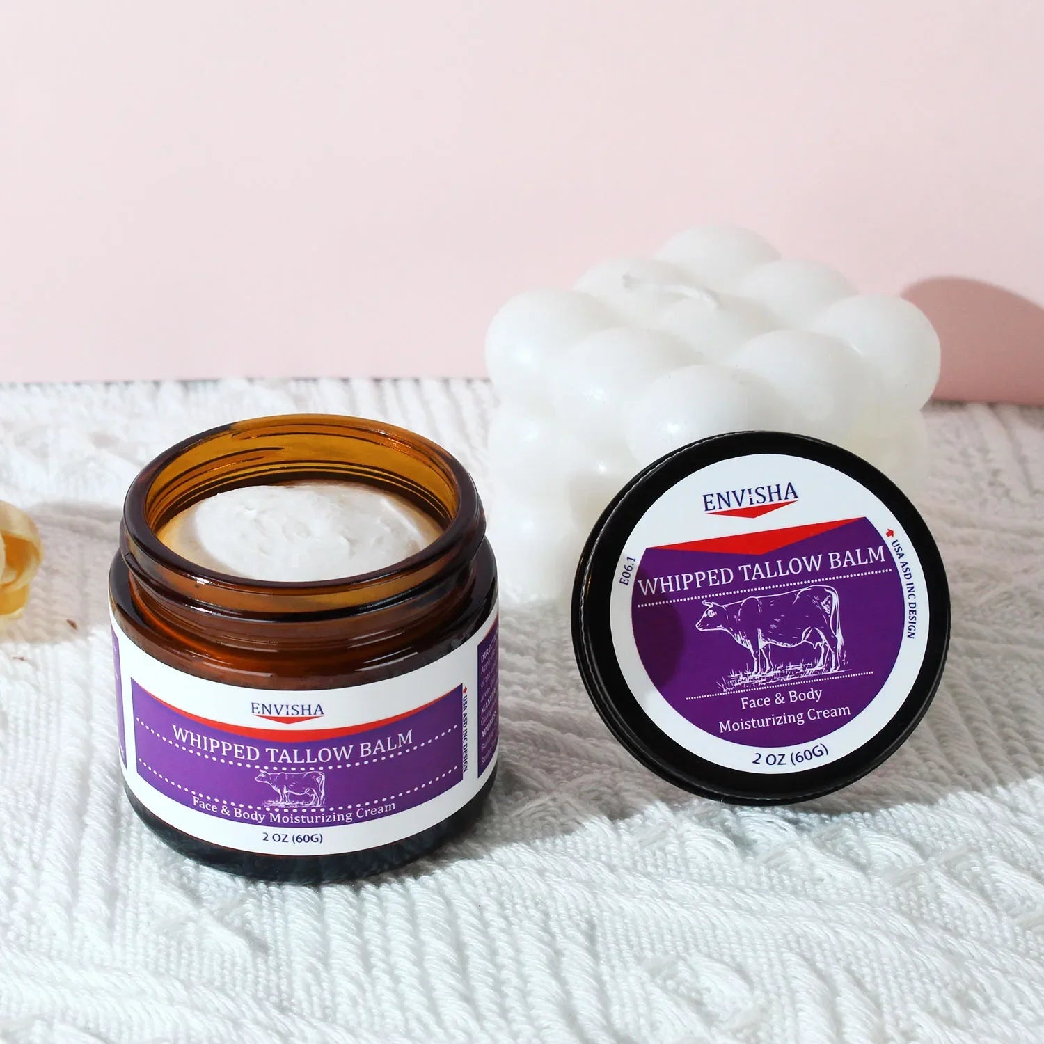 Whipped Tallow Balm Face Cream – Collagen & Hyaluronic Acid Peaceful Pleasures Health and Wellness