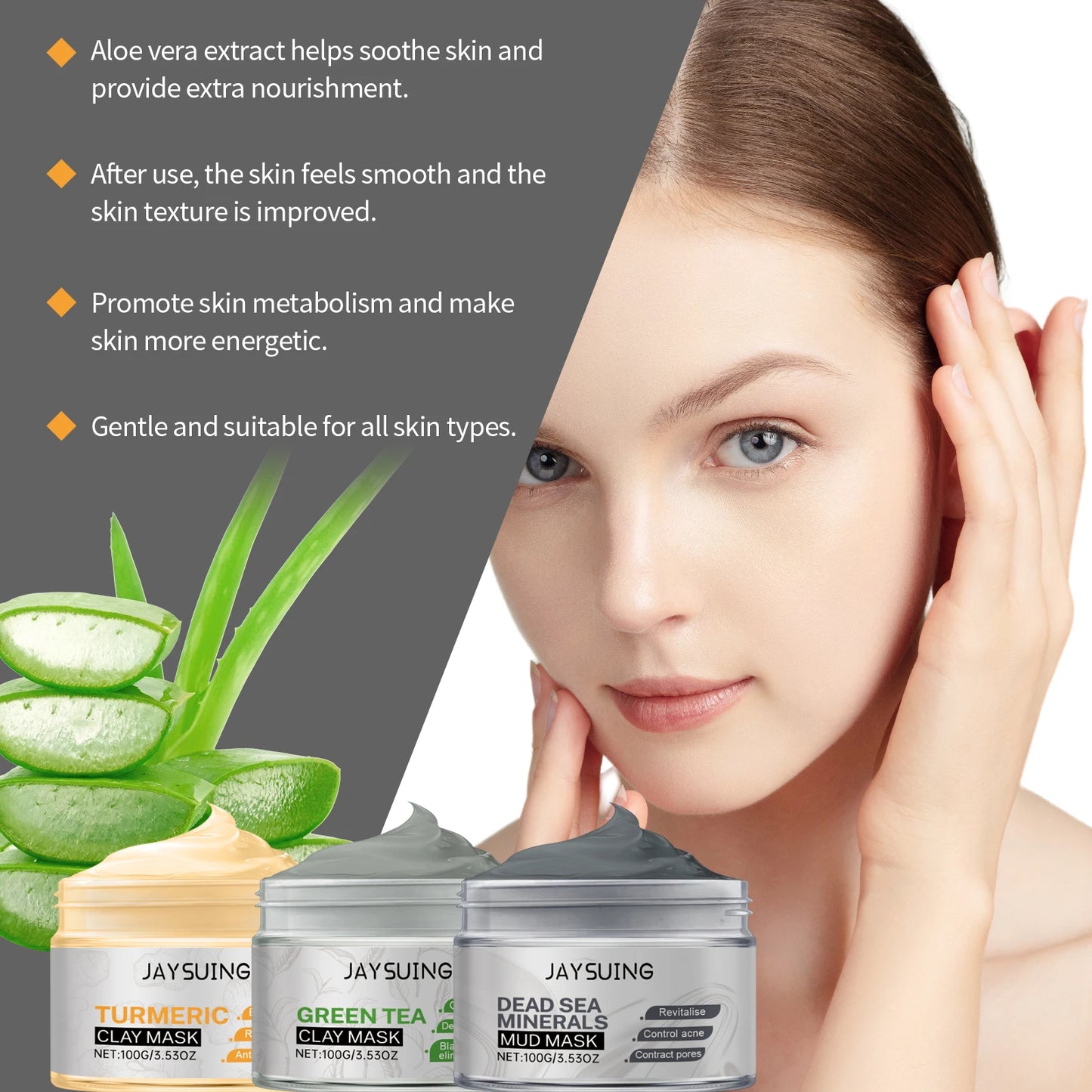 Jaysuing Dead Sea Mud Mask – Cleanse, Brighten & Hydrate