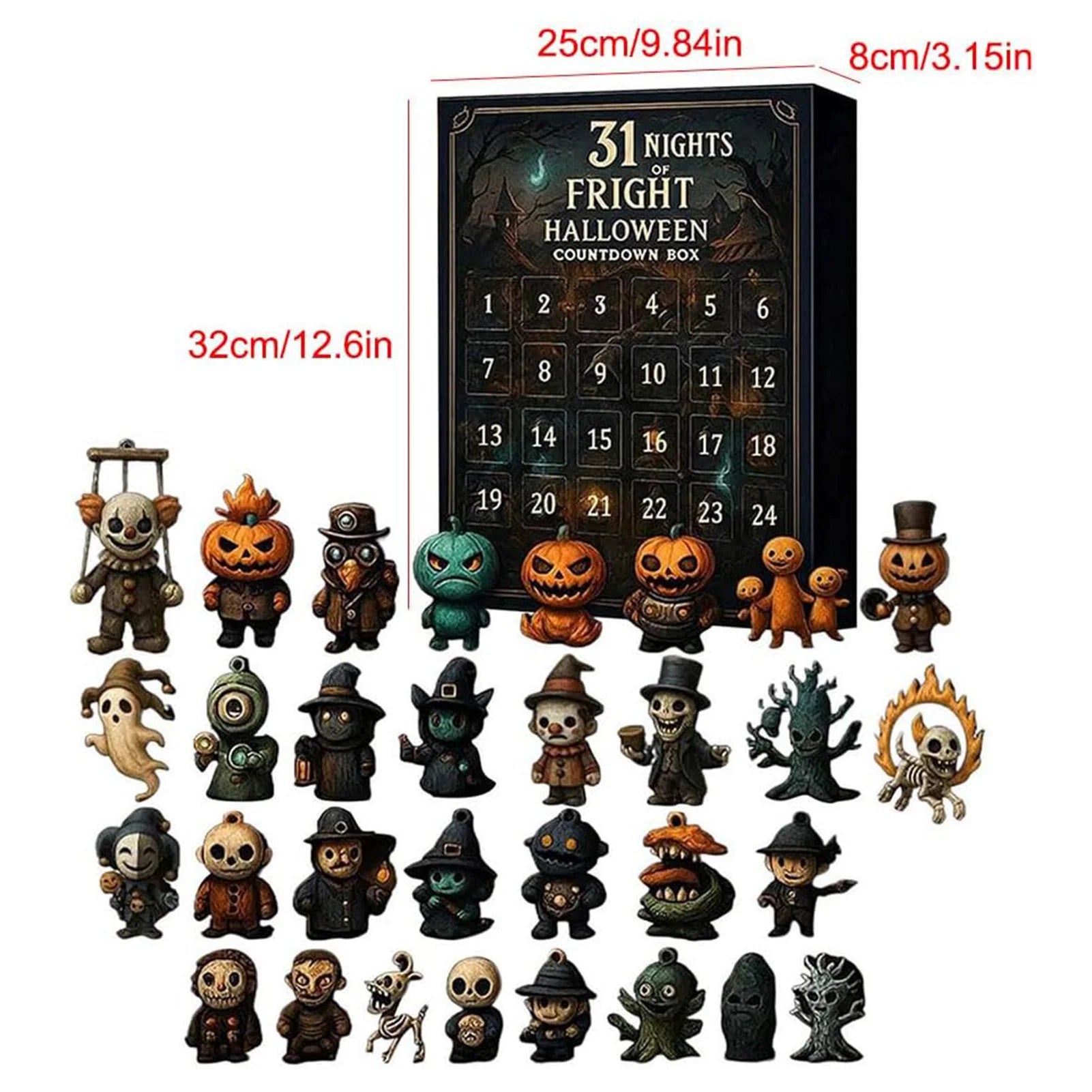 31 Nights Of Fright For Halloween Countdown Box 2025 Advents Calendar For Halloween With 31 Spookys Surprise Toys For Kids Peaceful Pleasures Health and Wellness