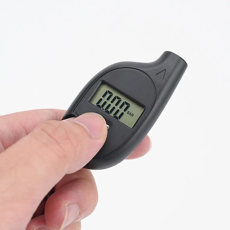 Mini Keychain Digital Tire Pressure Gauge High-precision Portable Tire Pressure Meter Tool for Measuring Air Pressure Peaceful Pleasures Health and Wellness