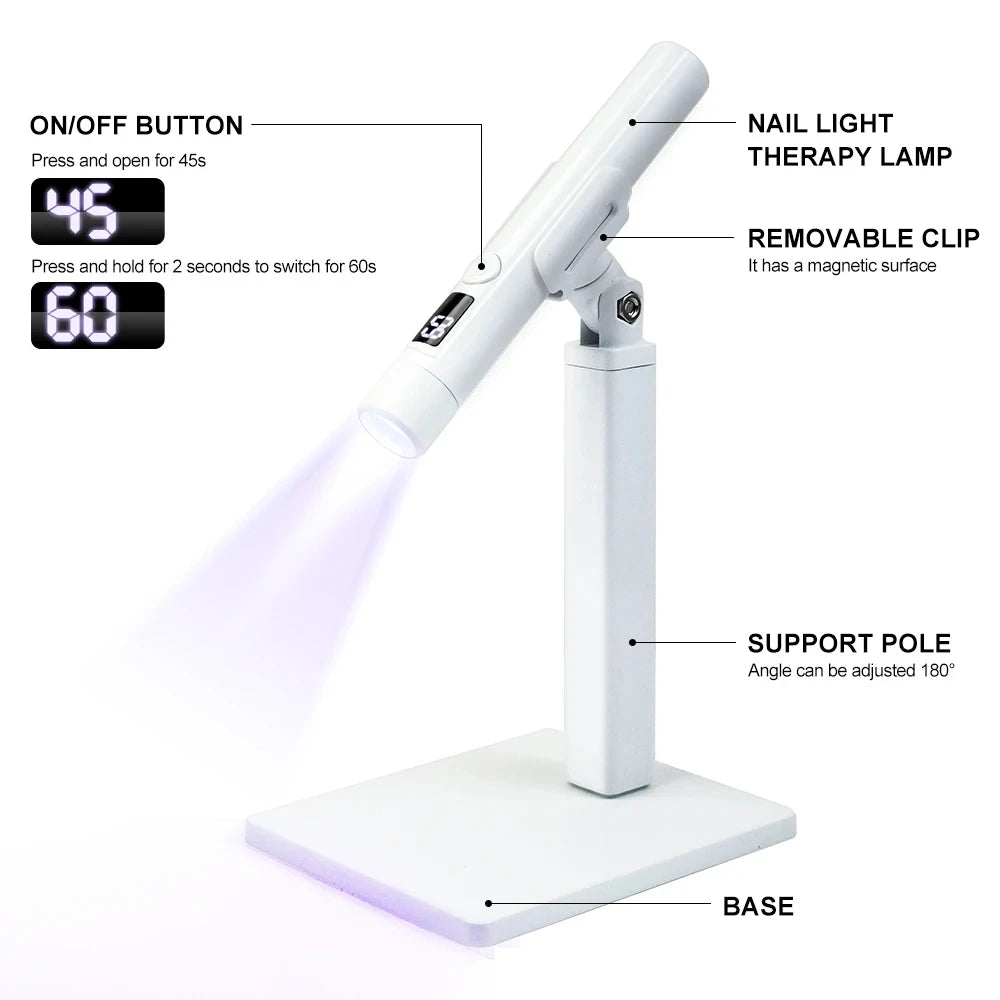 Rechargeable UV LED Nail Lamp – Portable Gel Polish Dryer