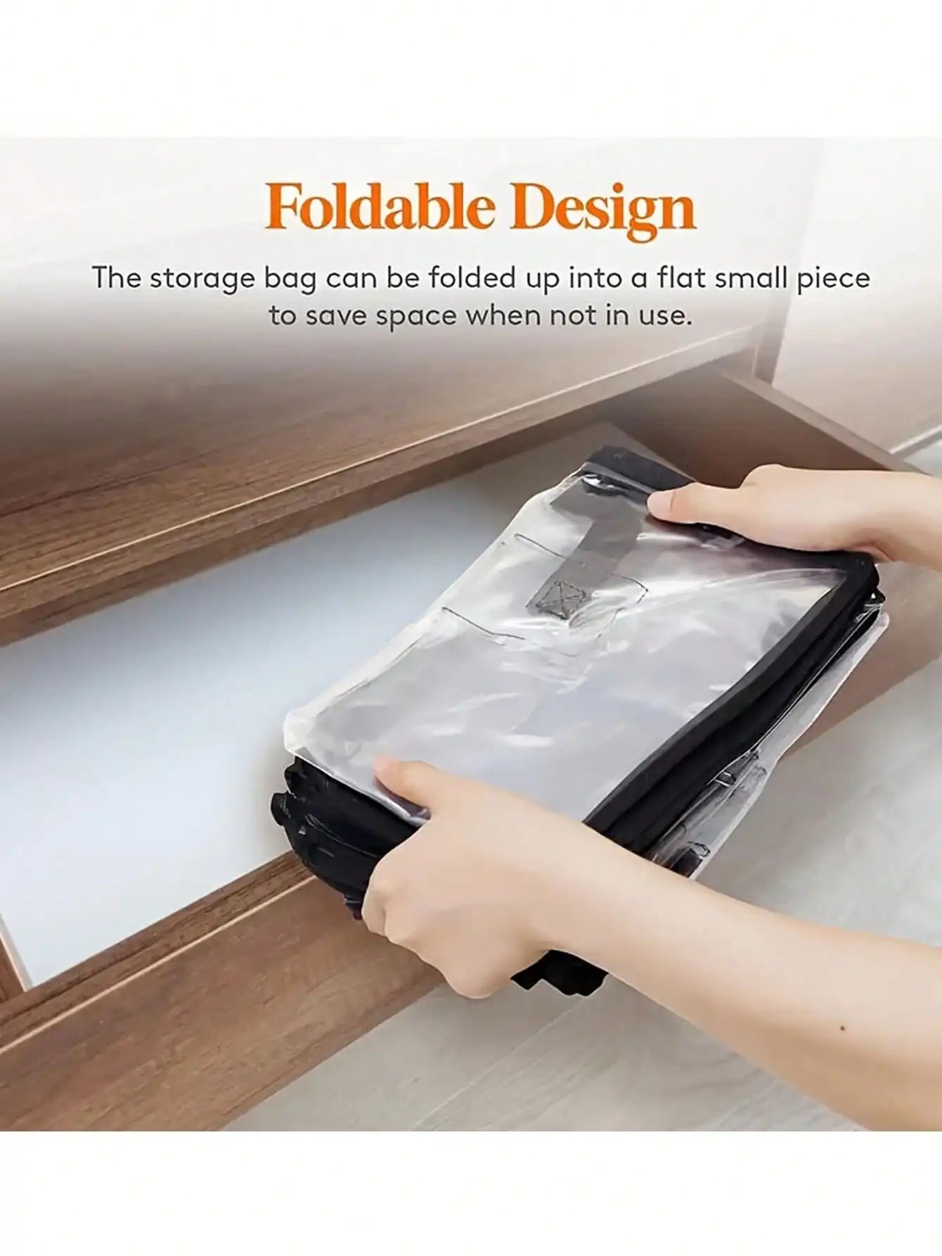 Clear Zippered Storage Bags for Blankets, Clothes & Bedding