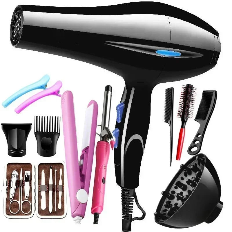 Hair Dryer 2200W Professional Powerful Hair Dryer Fast Heating Hot And Cold Adjustment Ionic Air Blow Dryer with Air Collecting Peaceful Pleasures Health and Wellness