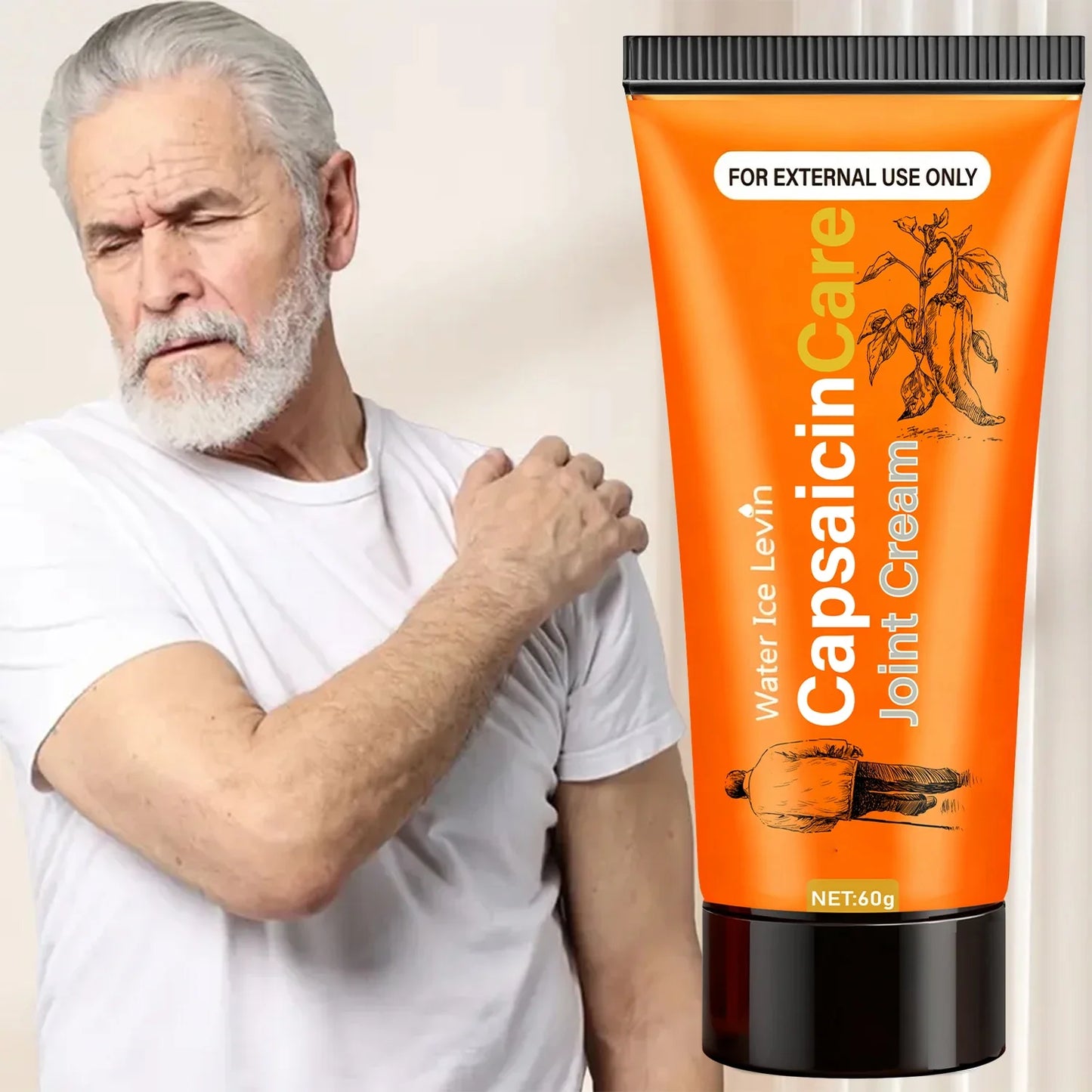 Capsaicin Joint Cream with Glucosamine & Vitamin C – 60g