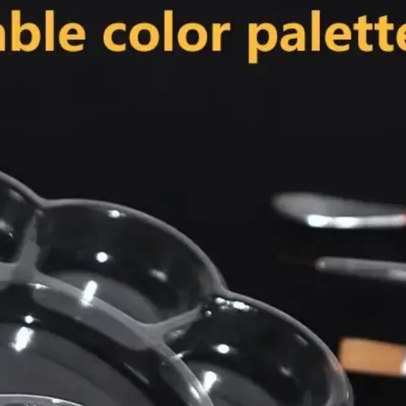 10-Pack Plastic Paint Palettes – Watercolor & Oil Mixing