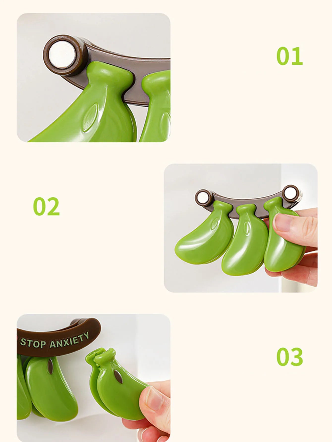 Magnetic Sealing Clips Plastic Bags Moisture-proof Freshness Clips Sealing Strips Snack Storage Clips Peaceful Pleasures Health and Wellness