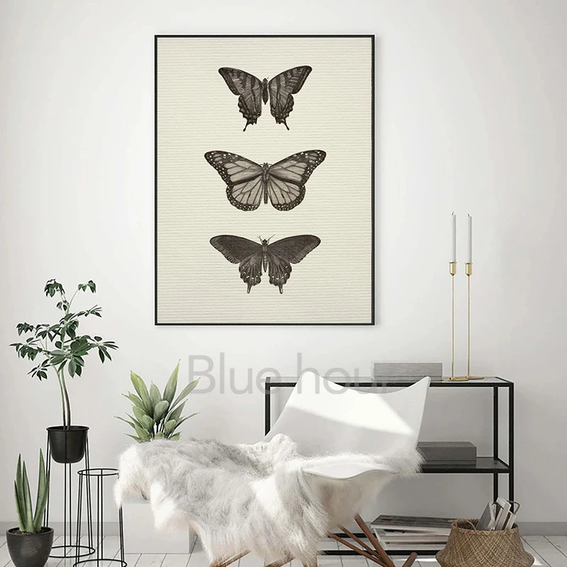 Farmhouse Botanical Canvas Wall Art – Vintage Rustic Tree Print Canvas Wall Art Peaceful Pleasures Health and Wellness