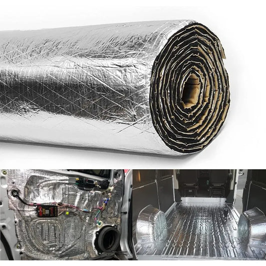 Car Heat & Sound Insulation Mat – Aluminum Foil Foam 5mm/10mm Car Insulation Mat Peaceful Pleasures Health and Wellness