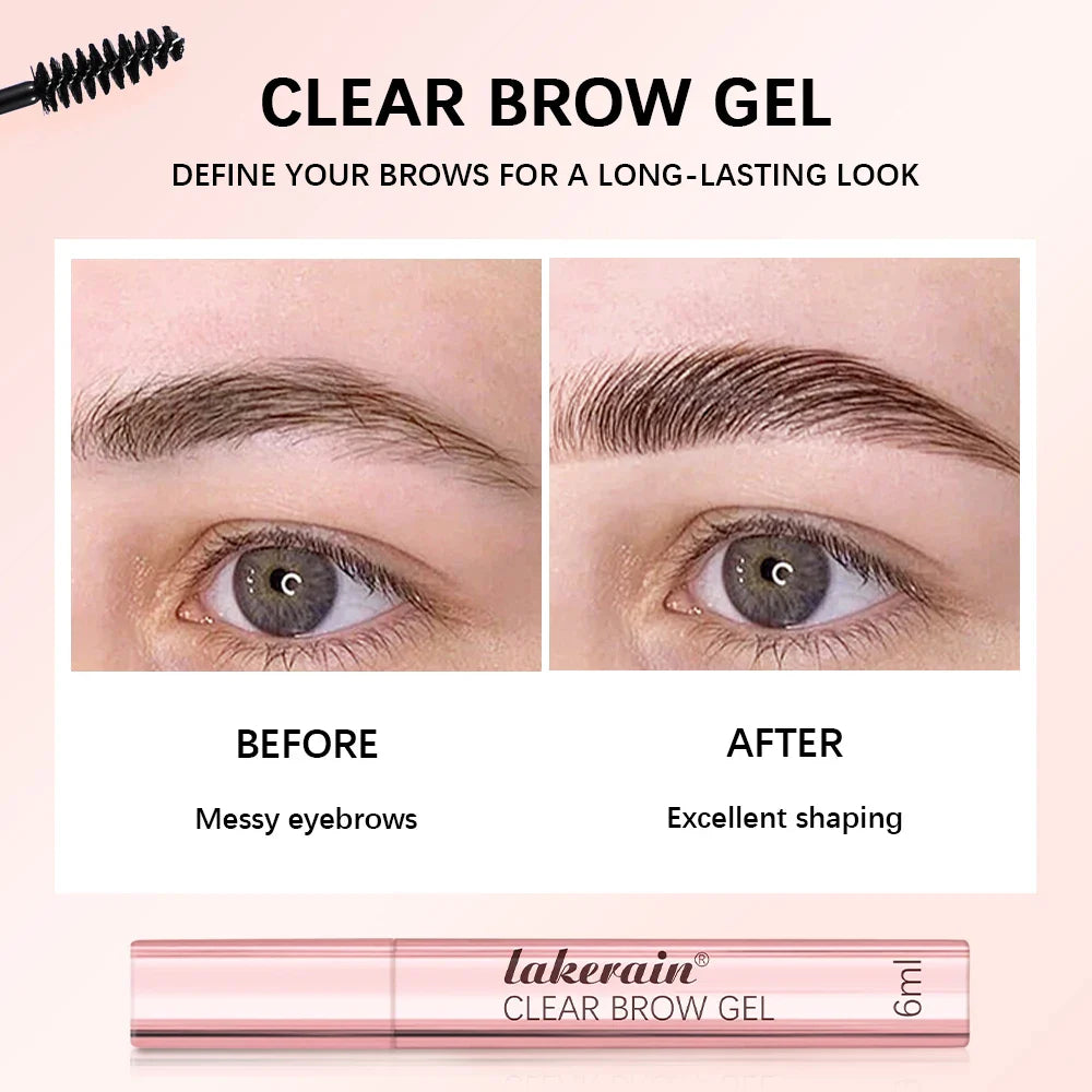 Lakerain Clear Eyebrow Gel – Waterproof Long-Lasting Brow Set