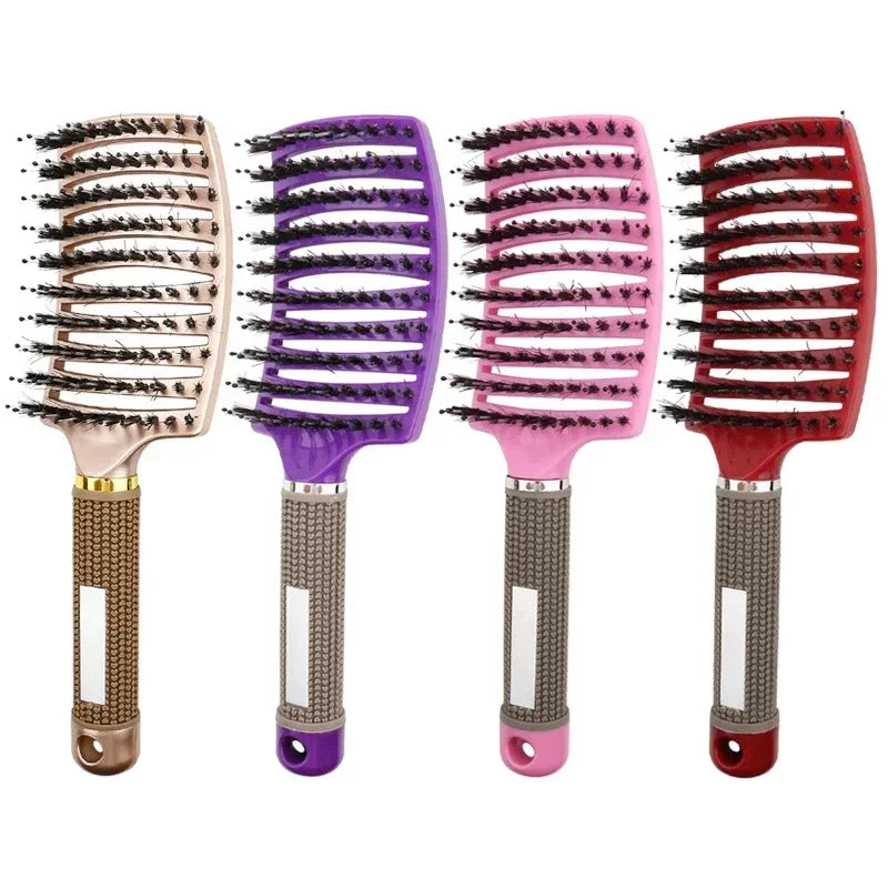 2026 Wet Detangling Hair Brush Bristle & Nylon Comb Curly Hair Styling Tool Portable Salon Massage Hairdressing Accessories Peaceful Pleasures Health and Wellness