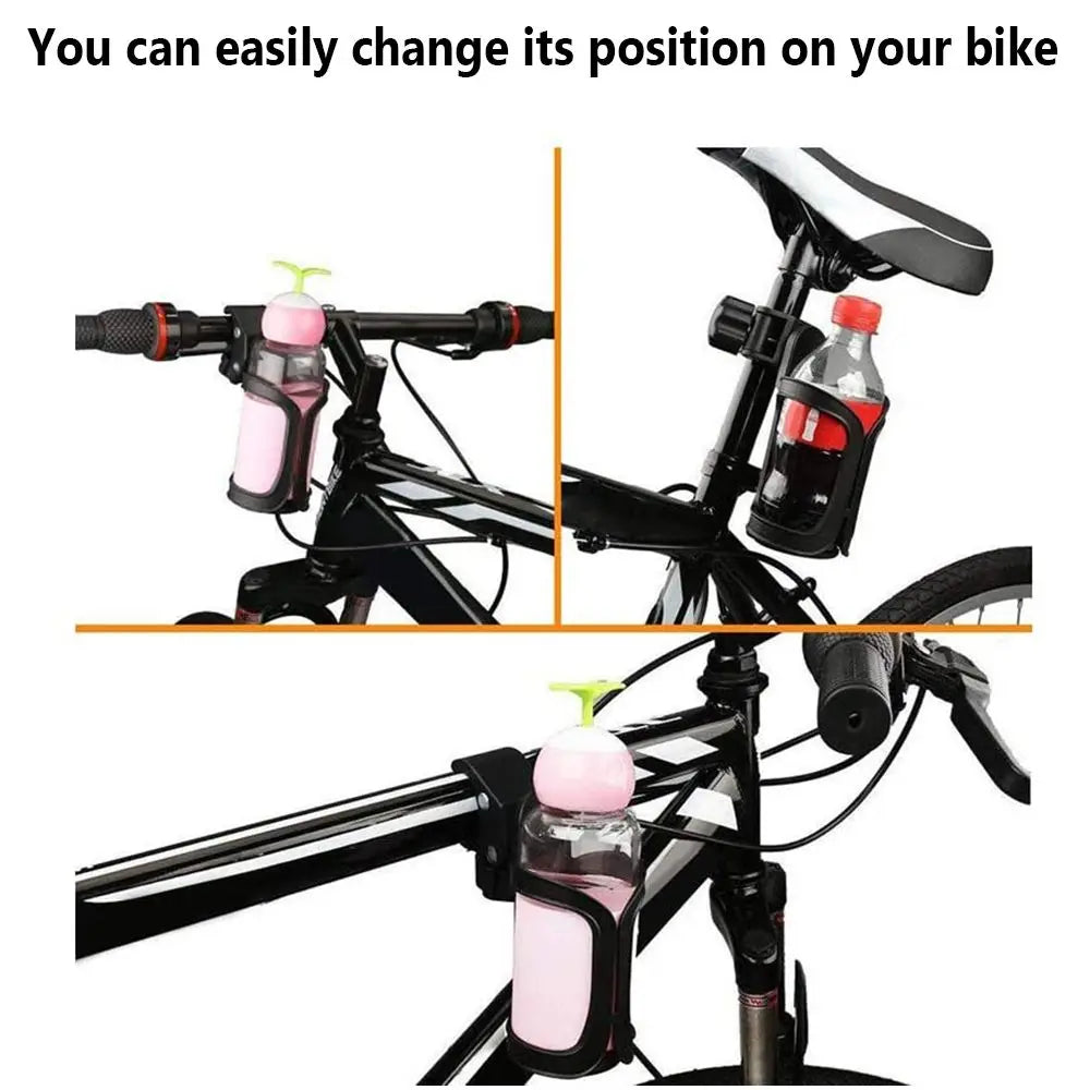 Anti-slip 360 Degree Rotation Motorcycle Baby Stroller Bicycle Bottle Holder Water Cup Bracket Bike Bottle Rack Cycle Cup Cage Peaceful Pleasures Health and Wellness