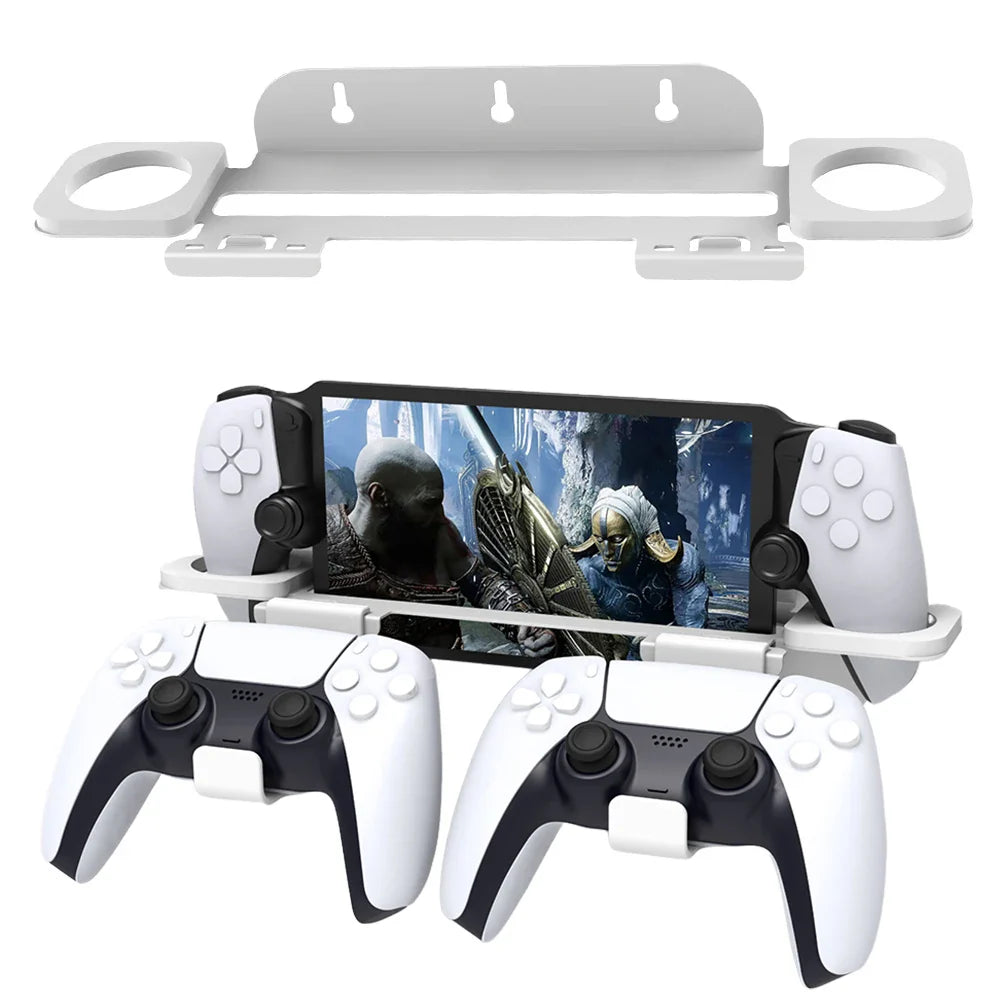 PS5 Portal Wall Mount Bracket & Controller Stand Storage