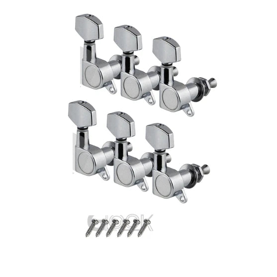 FLEOR 3x3 Tuning Pegs Acoustic Guitar Machine Heads Tuners Keys 3L3R