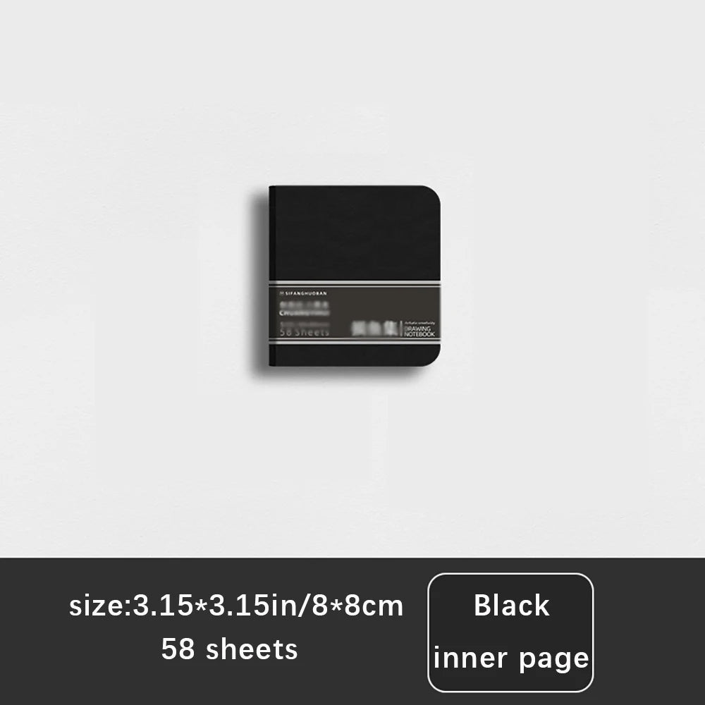58 Sheets Black Cardboard Thick Acrylic Marker Special Drawing Book