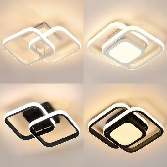 RUNTOIN Modern LED Geometric Ceiling Light | Kitchen Bedroom LED Ceiling Light Peaceful Pleasures Health and Wellness