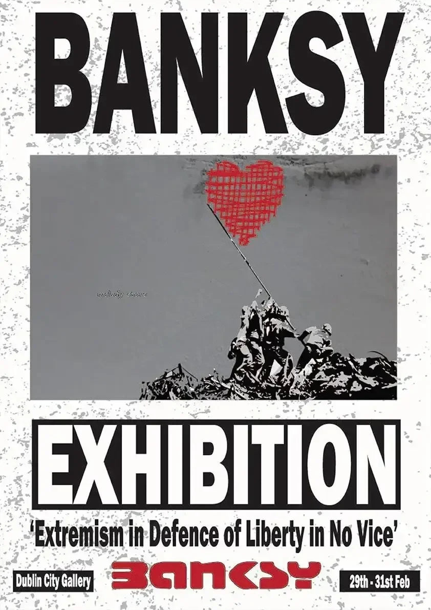 Banksy Girl with Red Balloon Canvas Wall Art | Street Art Decor