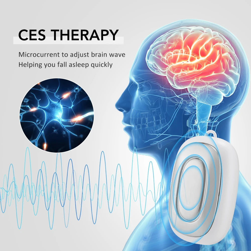 Handheld CES Sleep Aid Device for Insomnia Anxiety Pressure Relief Health Improve Sleep Palm Pulse Massager Smart Sleeper Peaceful Pleasures Health and Wellness