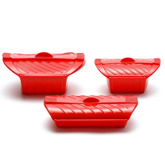 Professional Fish Steamer BPA Free Microwave Oven Steamer Food Grade Silicone Steaming Dish Microwave Cookware Steaming Peaceful Pleasures Health and Wellness