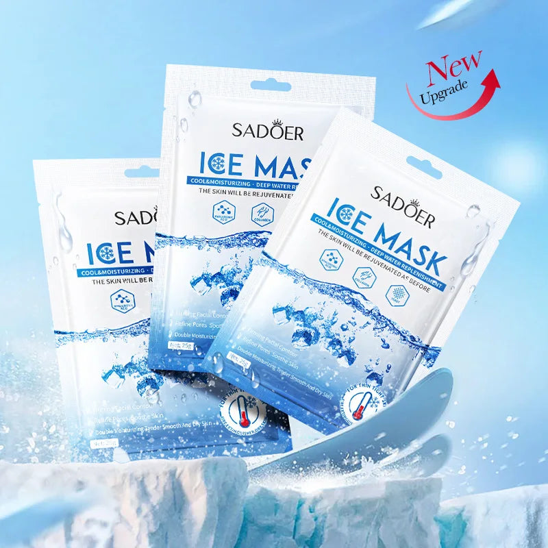 SADOER Ice Face Sheet Masks 5pc | Hydrating & Brightening