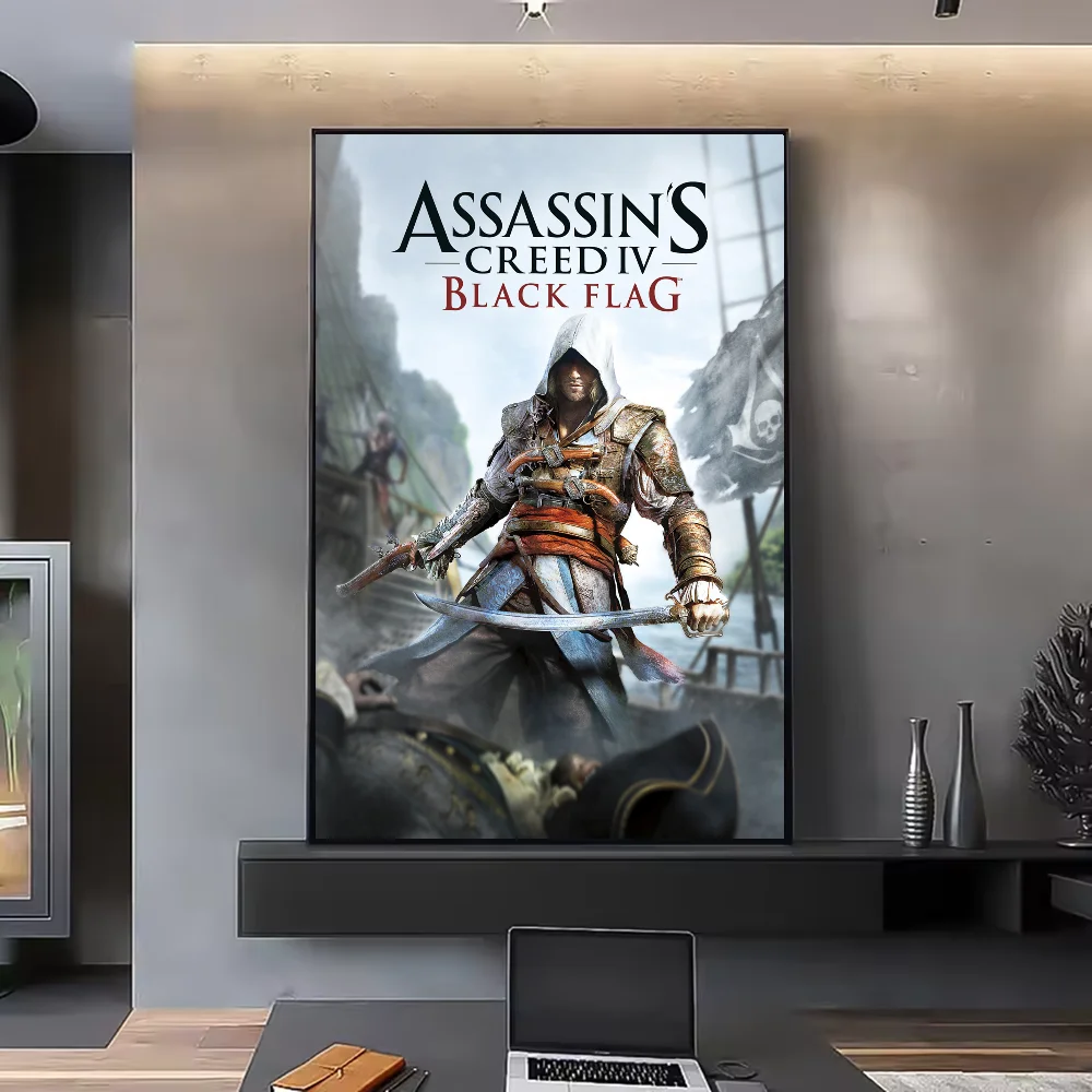 Assassin's Creed HD Poster Waterproof PVC Wall Art Decor Wall Art Poster Peaceful Pleasures Health and Wellness