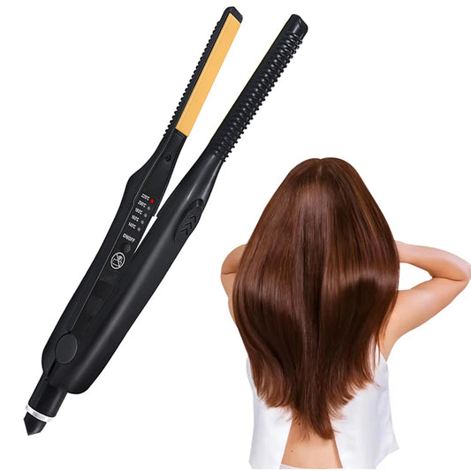 PTC Ceramic Tourmaline Ionic Flat Iron Dual Voltage Hair Straightener Straightens Curls Hair Care Styling Peaceful Pleasures Health and Wellness