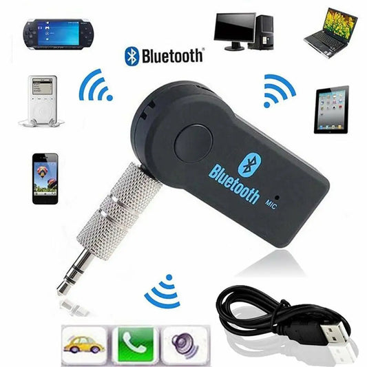 Adapter 3 in 1 USB Adapter Wireless Bluetooth Receiver Transmitter Audio Receiver Bluetooth Car Charger Car Aux for Car Kit Peaceful Pleasures Health and Wellness
