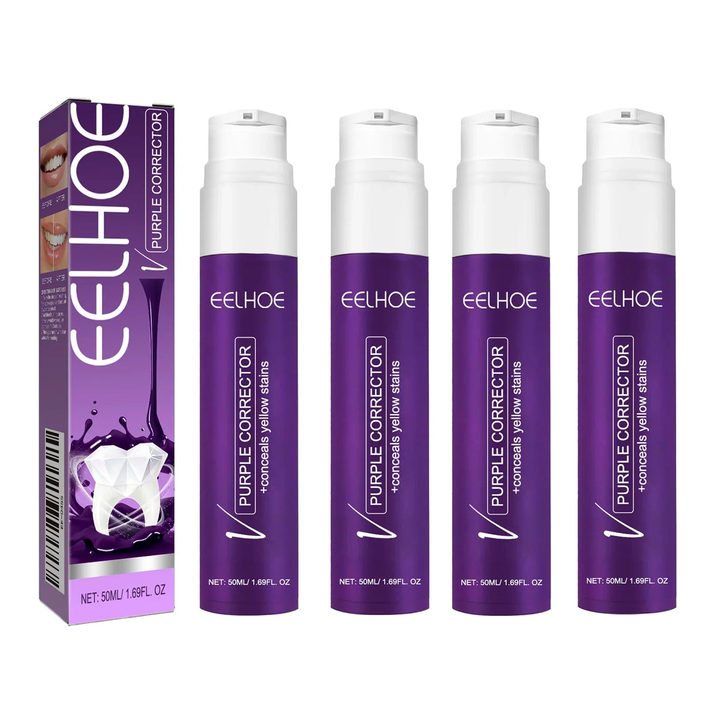 V34 Purple Toothpaste – Whitening & Stain Removal