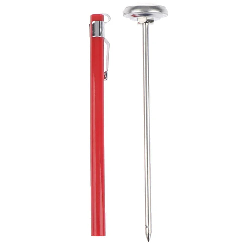 Household Bimetallic Food Thermometer Probe Type Kitchen Milk Coffee Stainless Steel Food Baking Probe Thermometer sets Peaceful Pleasures Health and Wellness