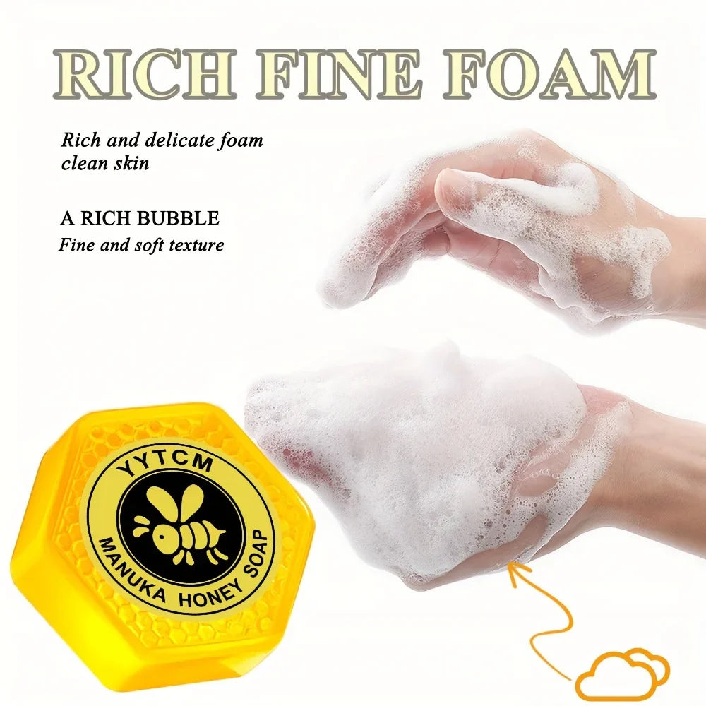 Manuka Honey Handmade Bar Soap – Moisturizing Face & Body 65g