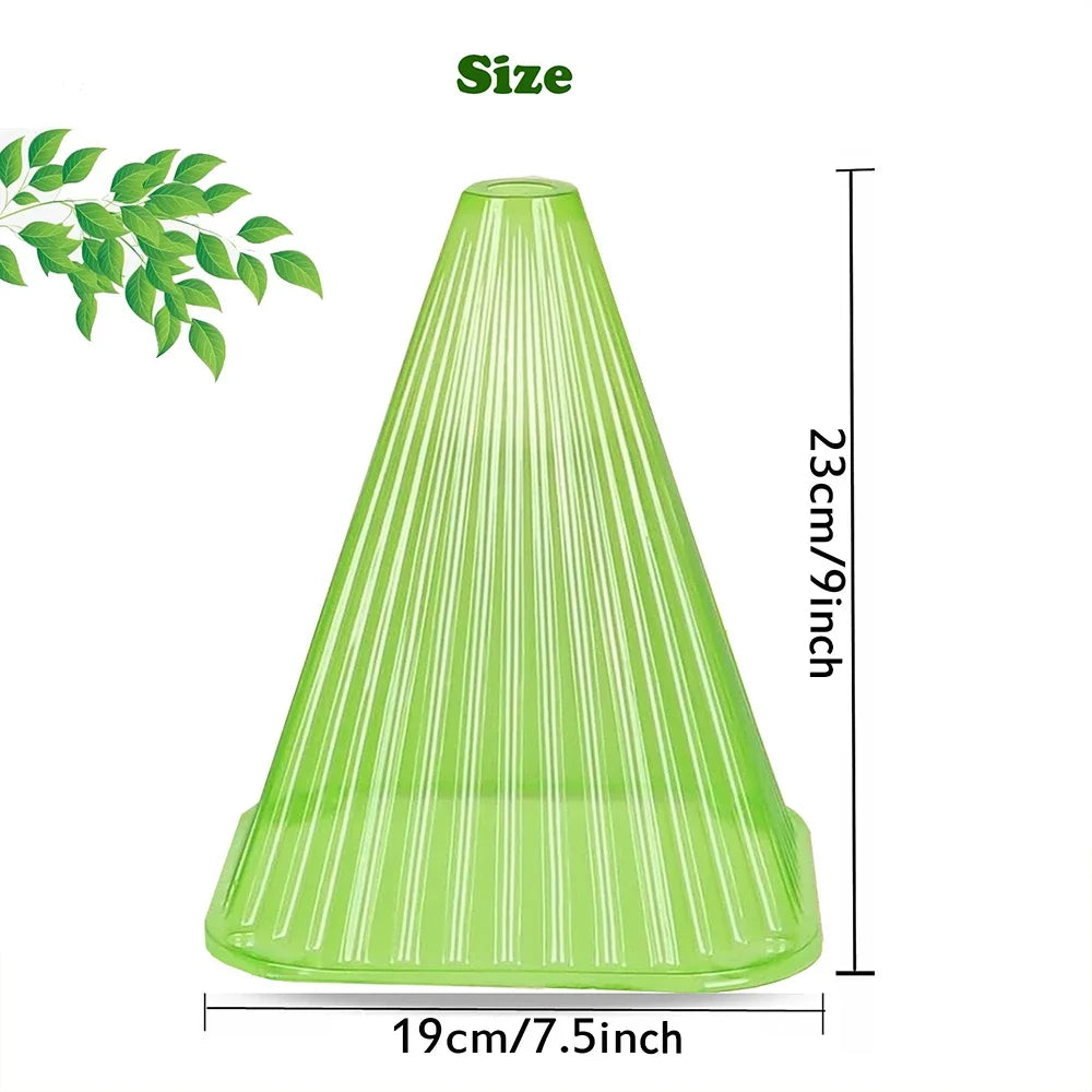 5Pcs Growth Box Planting Tent Reusable Square Use Plant Clock Cover To Protect Plants From Bird Frost and Snail Damage Green Peaceful Pleasures Health and Wellness