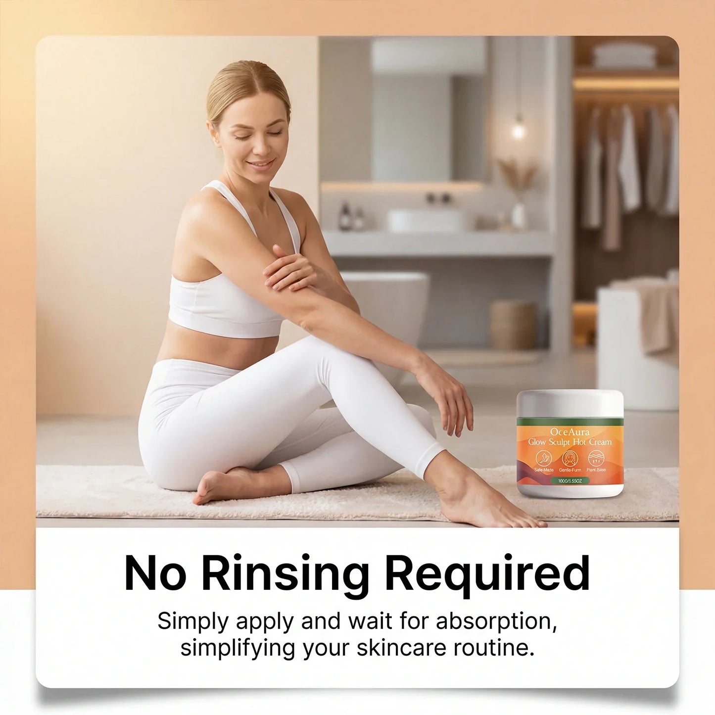 OceAura Body Sculpting Firming Cream – Plant-Based 100g